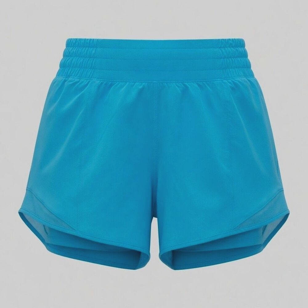 NWT Lululemon Shorts Sz 2 4" Hotty Hot High-Rise HR Kayak Blue Lined Athletic